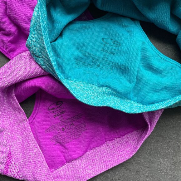BUNDLE - 2 Champion Sports Bras - Blue/Pink - Size S - Picture 3 of 4
